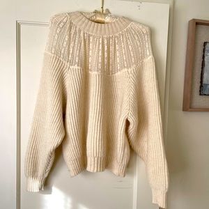 Zara Lace Sweater size Medium